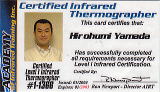 This card certifies that: Hirofumi Yamada